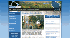 Desktop Screenshot of florencecountywi.com